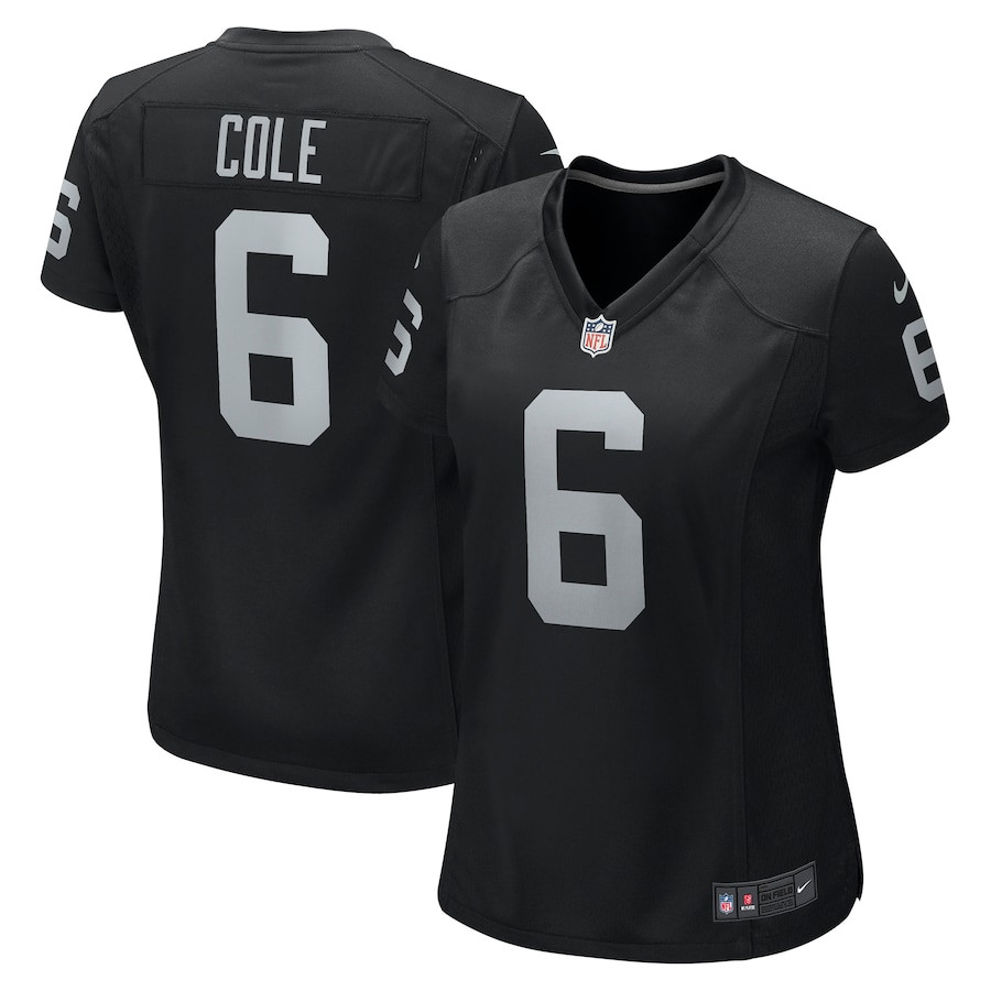 AJ Cole 6 Las Vegas Raiders Game Black NFL Jersey Women's