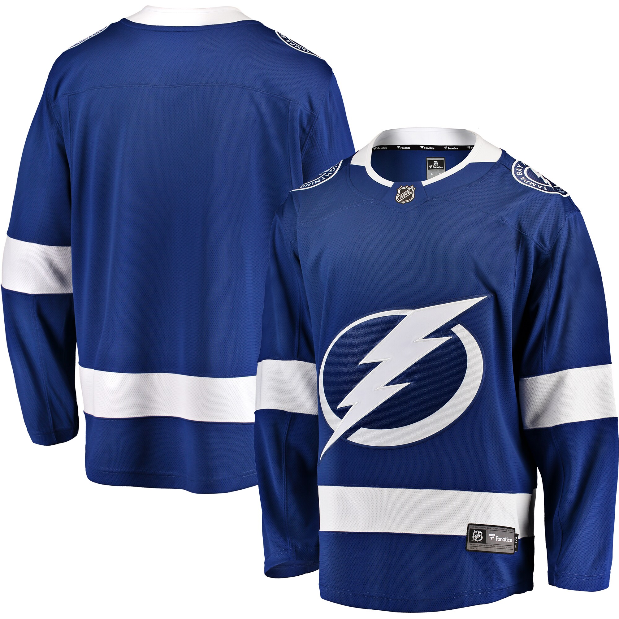Tampa Bay Lightning Blue Breakaway Home NHL Jersey Men's