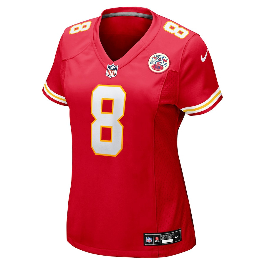 DeAndre Hopkins 8 Kansas City Chiefs Player Game Red NFL Jersey Women's