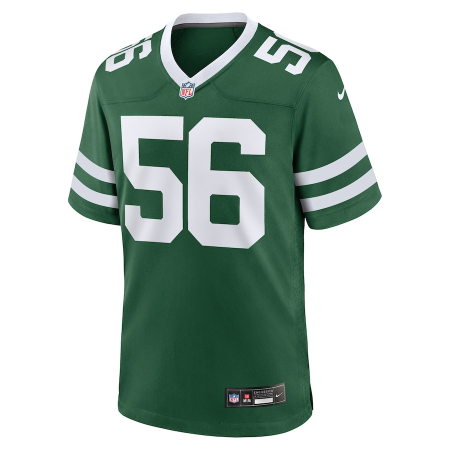 Quincy Williams 56 New York Jets Game Player Legacy Green NFL Jersey Men's