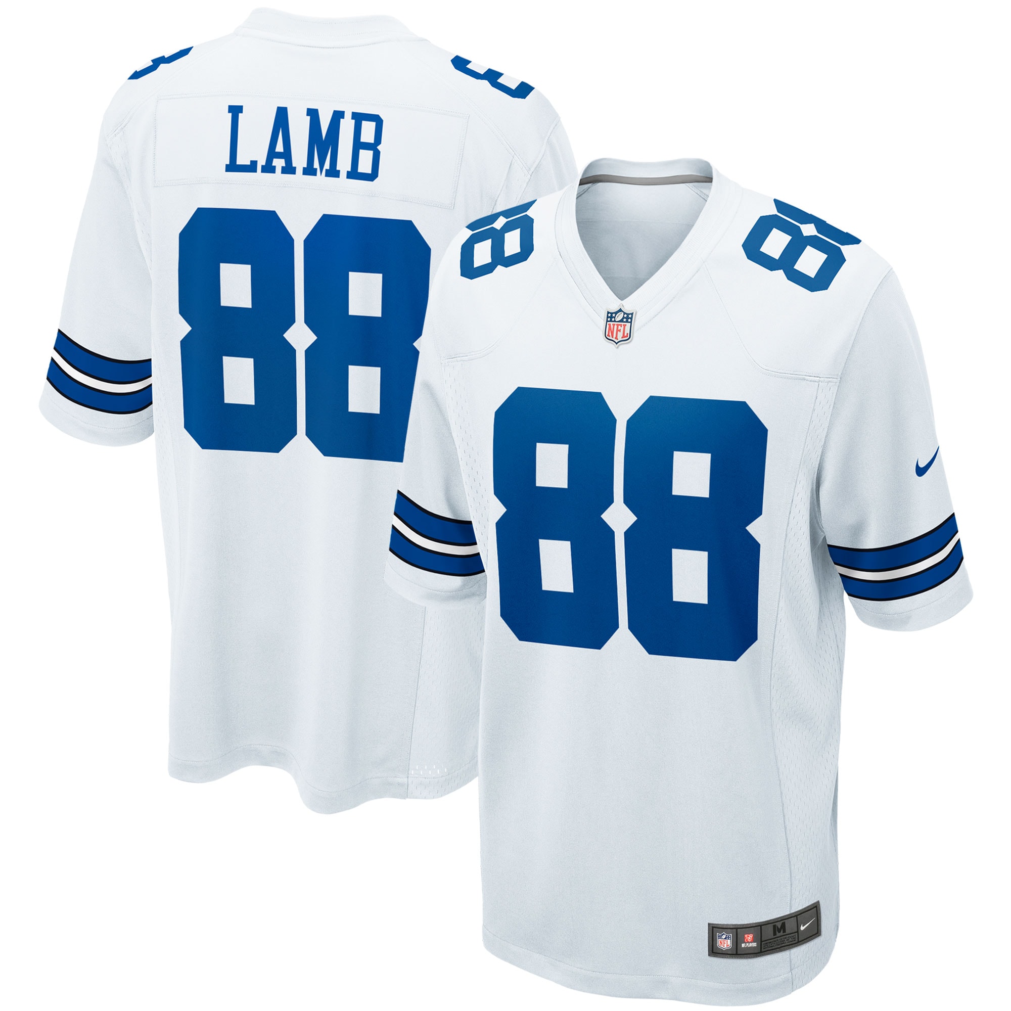 Dallas Cowboys CeeDee Lamb White Game Team NFL Jersey Men's