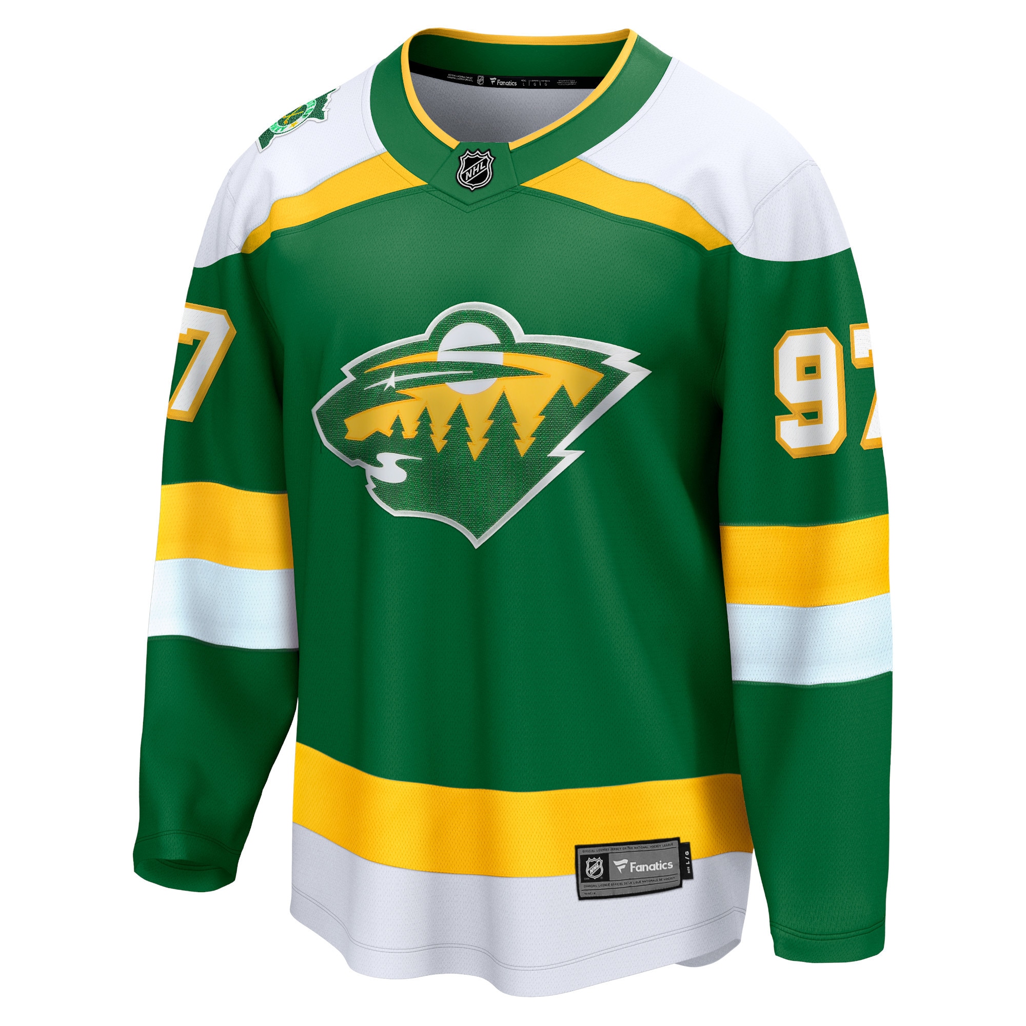 Minnesota Wild Kirill Kaprizov Green Alternate Premier Breakaway Player NHL Jersey Men's