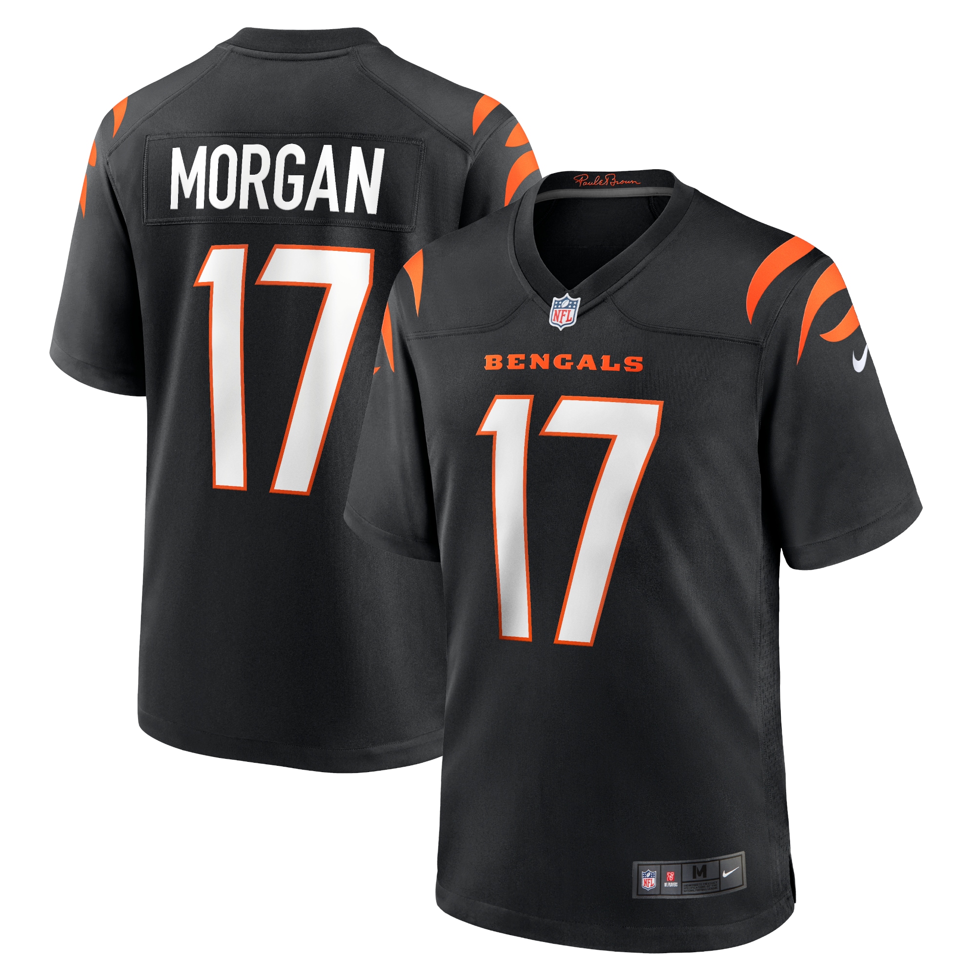 Cincinnati Bengals Stanley Morgan Black Player Game NFL Jersey Men's