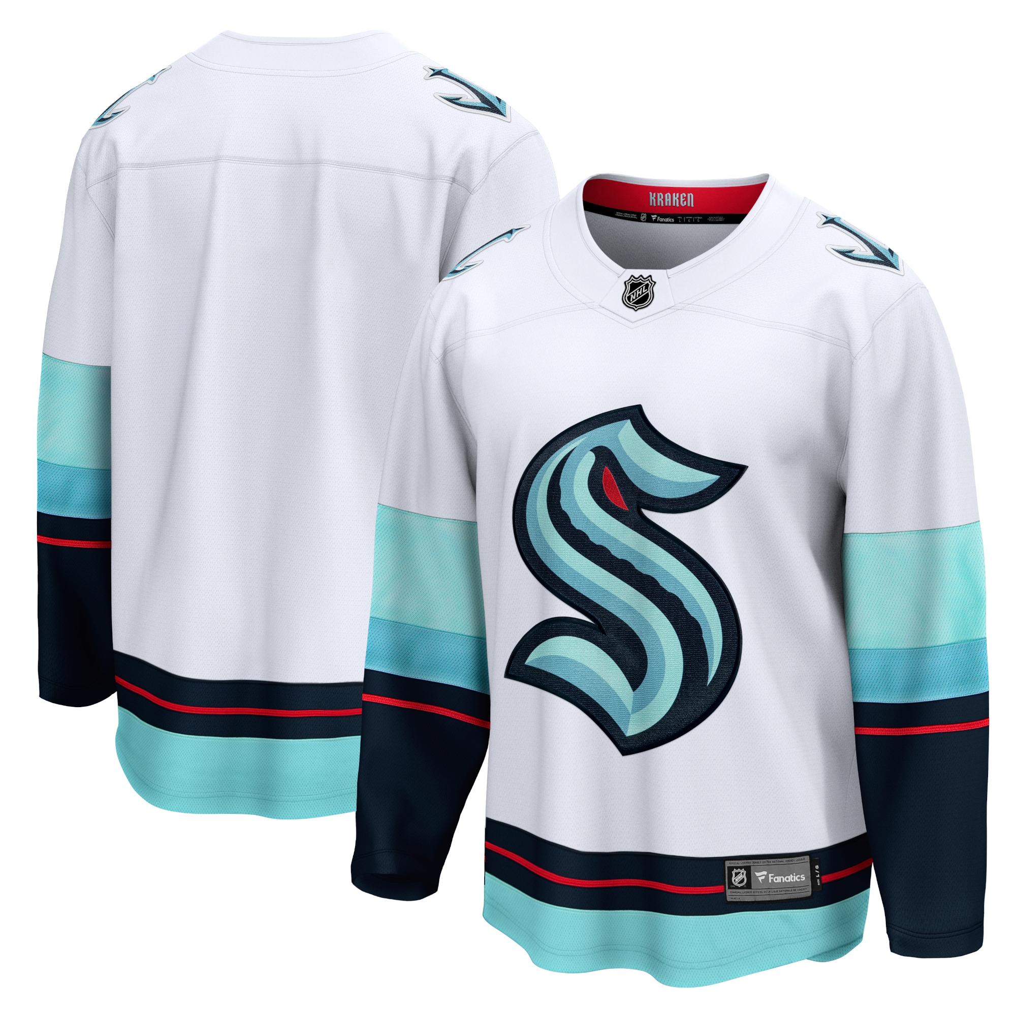 Seattle Kraken White Away Breakaway NHL Jersey Men's