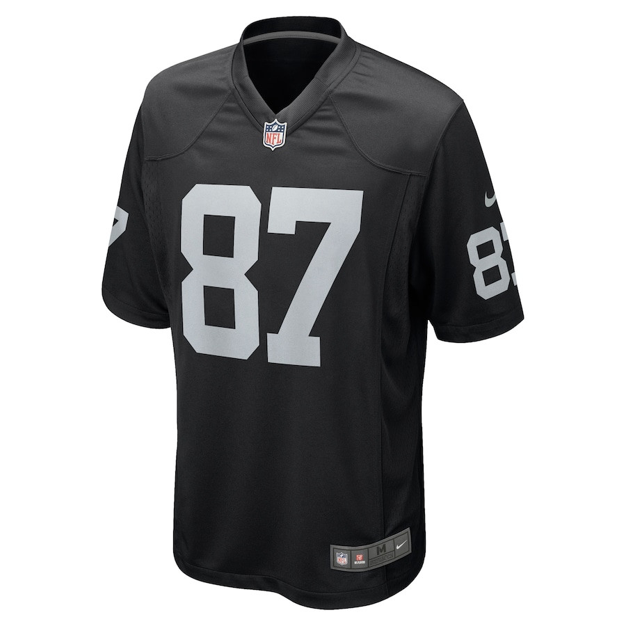 Michael Mayer 87 Las Vegas Raiders Team Game Black NFL Jersey Men's