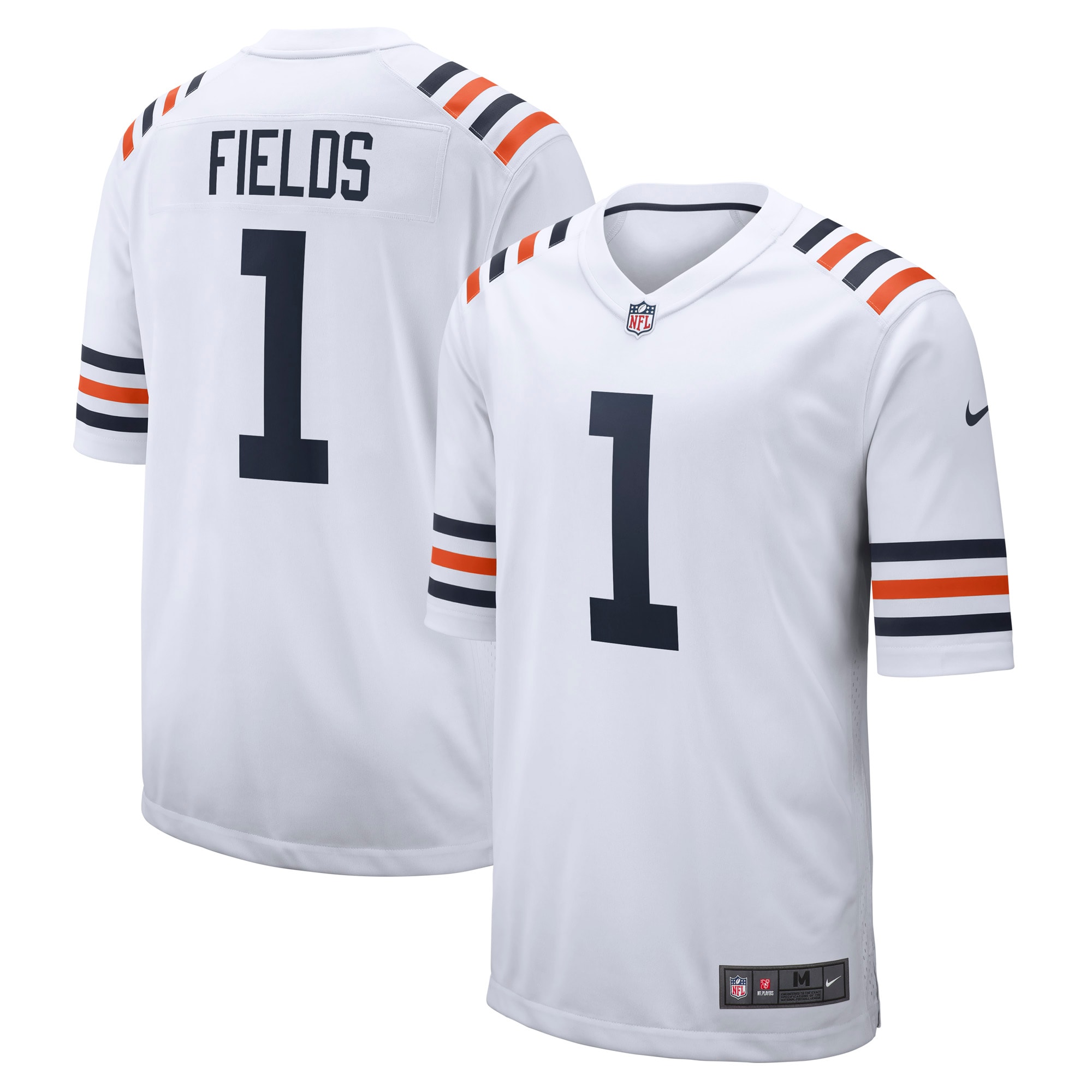 Chicago Bears Justin Fields White Alternate Classic Game NFL Jersey Men's