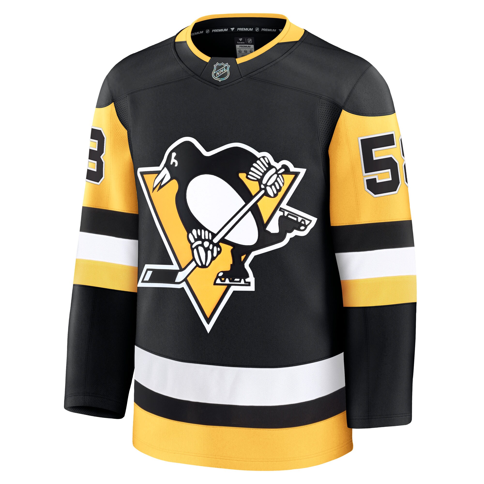 Pittsburgh Penguins Kris Letang Black Home Premium NHL Jersey Men's