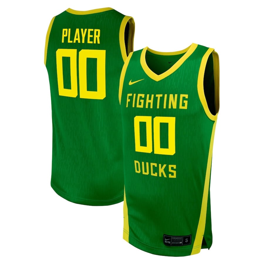 Oregon Duck Unisex NIL Custom Green NCAA Jersey Unisex
