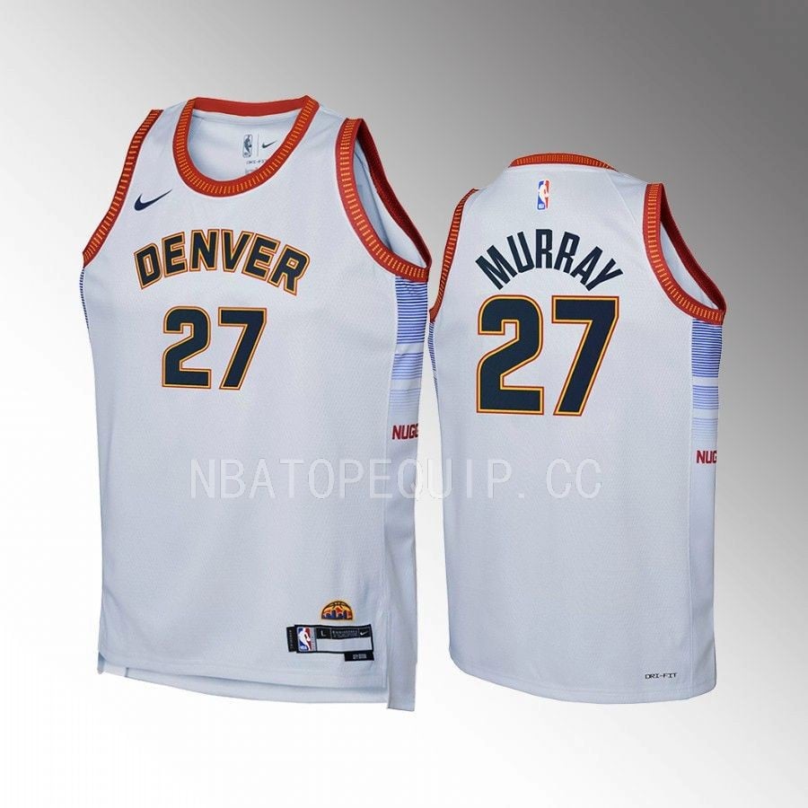 Denver Nuggets Jamal Murray 27 City Edition Gra Swingman NBA Jersey Youth