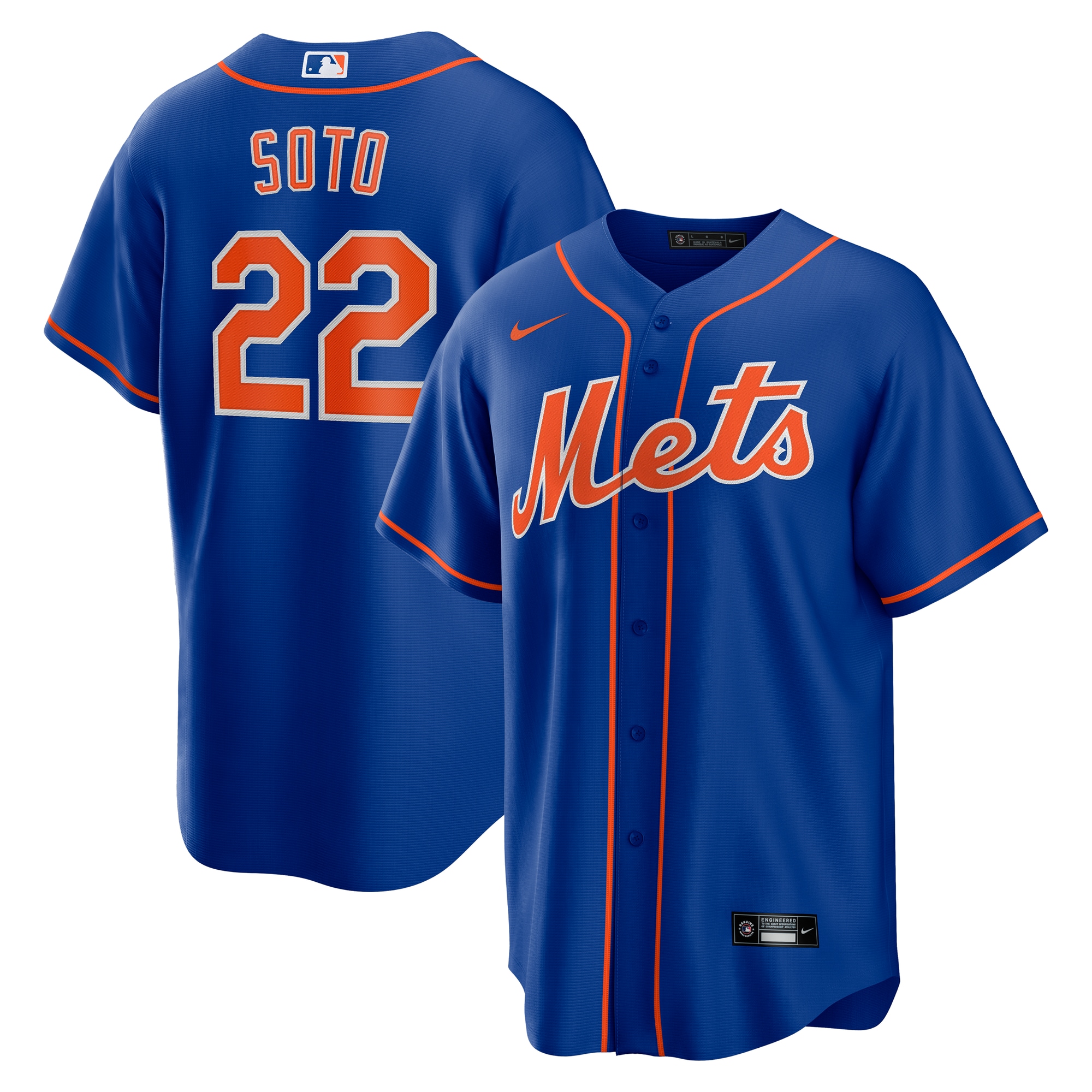 New York Mets Juan Soto Royal Player MLB Jersey Men's
