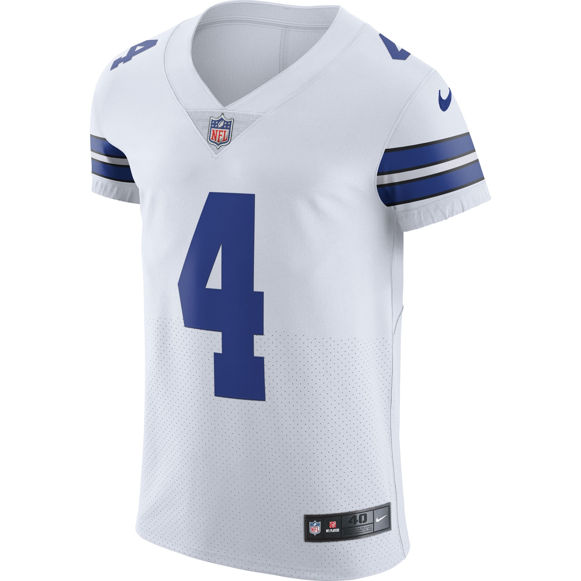 Dallas Cowboys Dak Prescott White Vapor Elite Player NFL Jersey Men's