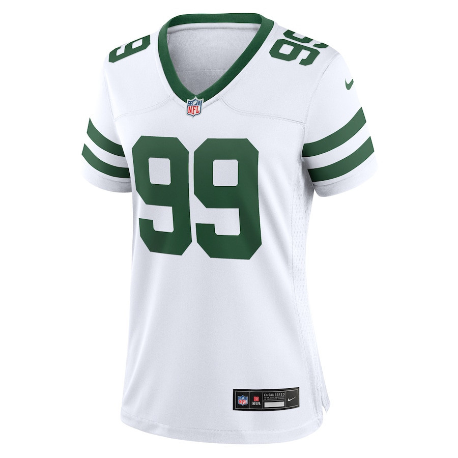 Mark Gastineau 99 New York Jets Game Retired Player Women, White NFL Jersey Women's