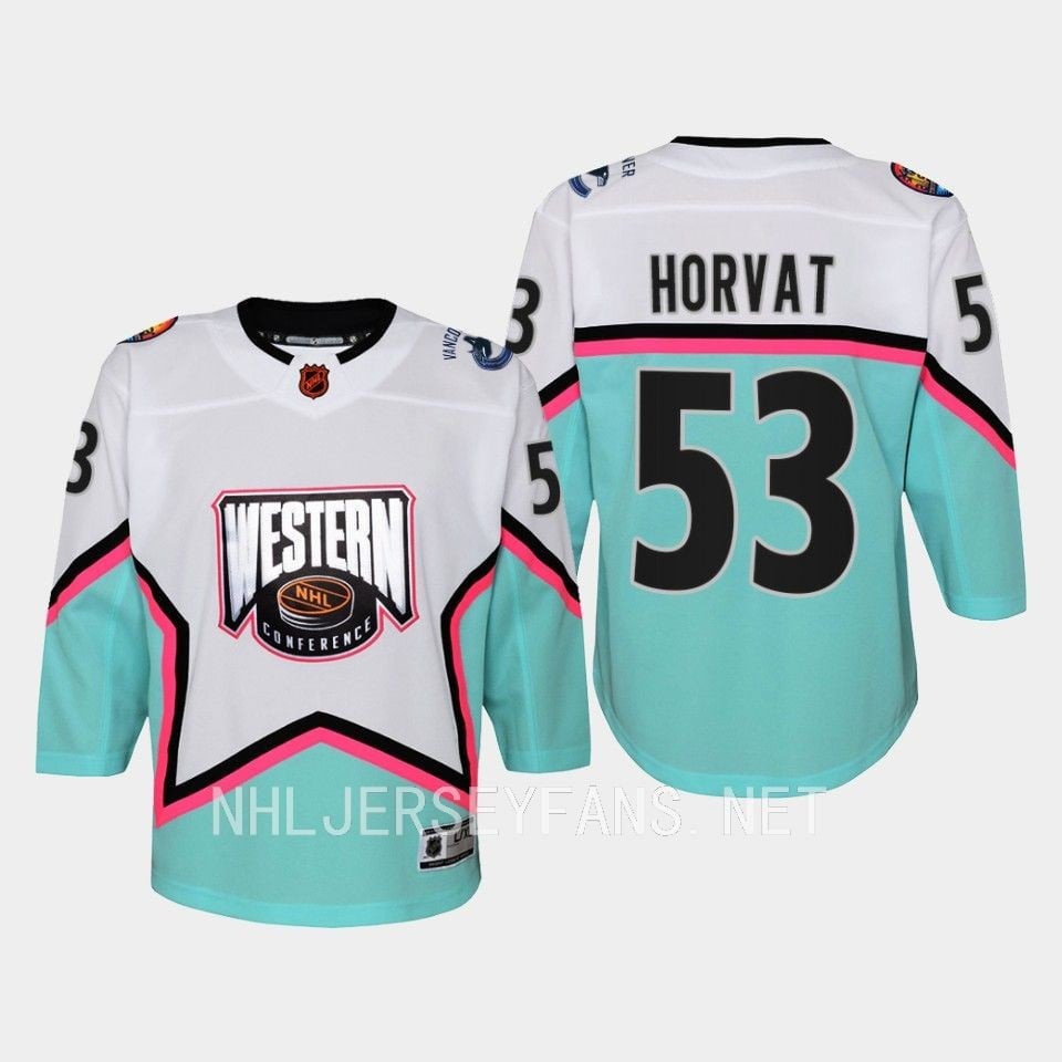 Bo Horvat 53 Vancouver Canucks 2023 All Star Game White Equipment NHL Jersey Men's