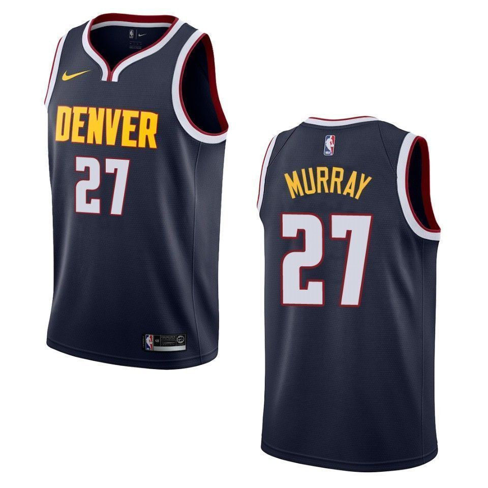Denver Nuggets 27 Jamal Murray Icon Swingman Navy NBA Jersey Men's
