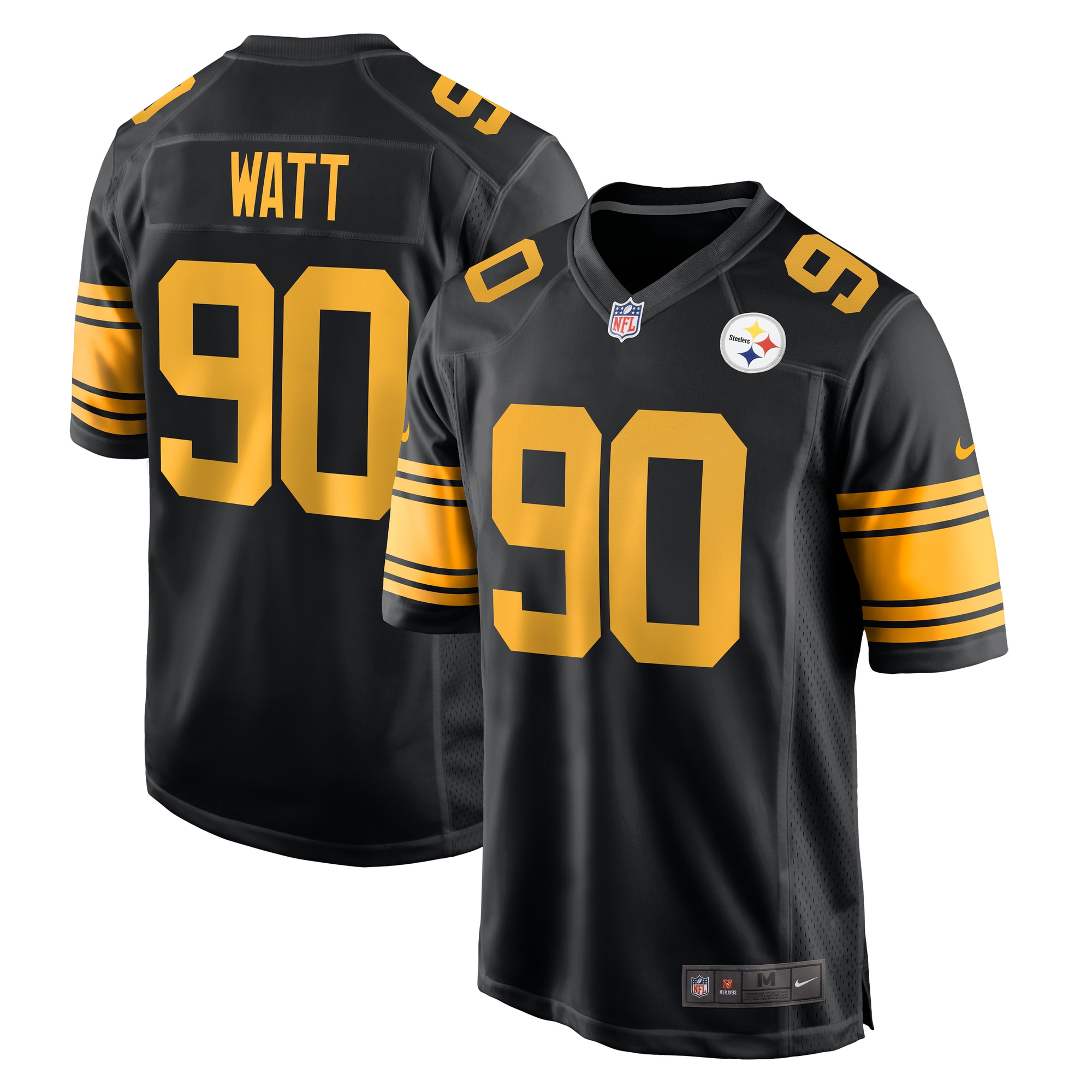 Pittsburgh Steelers T.J. Watt Black Alternate Game NFL Jersey Men's
