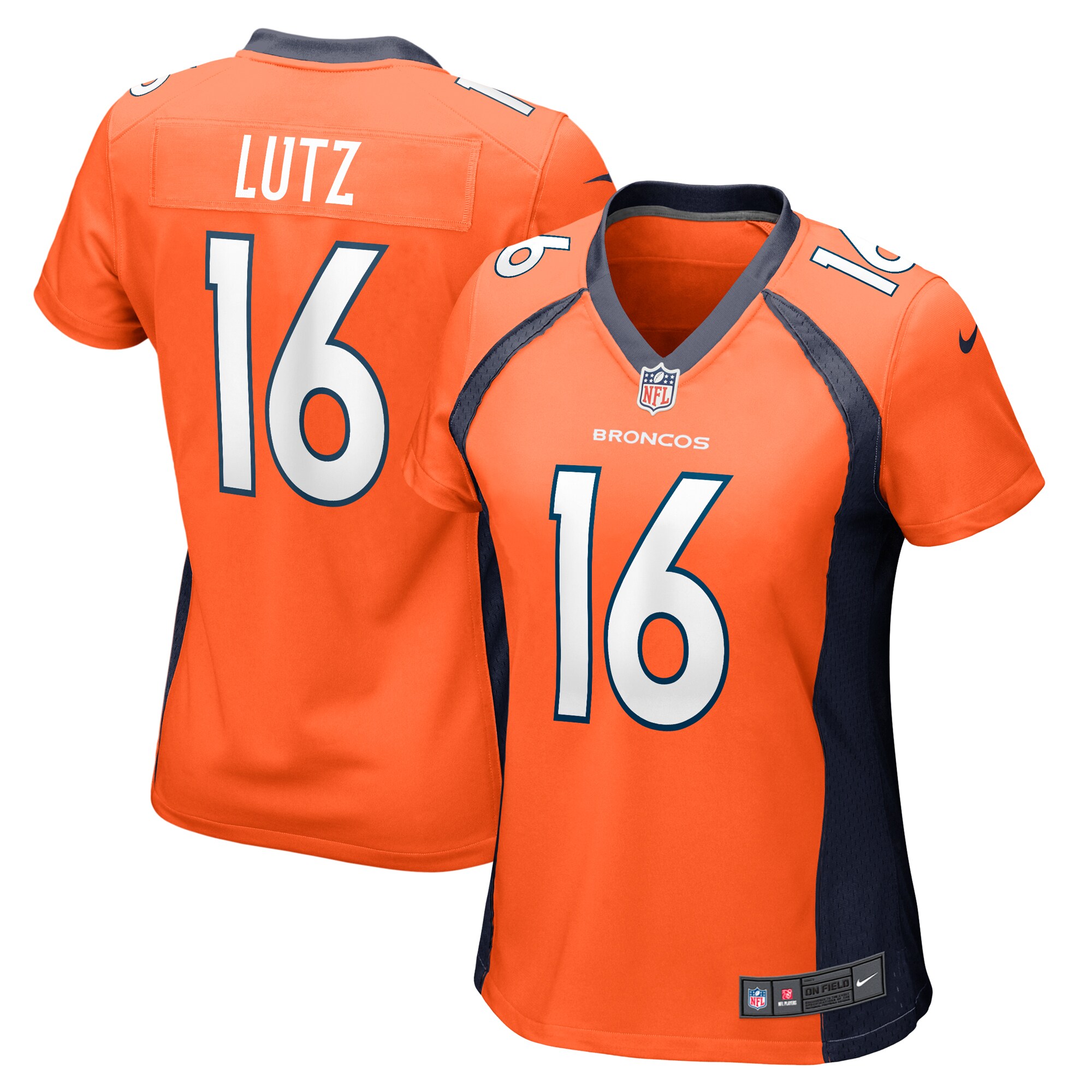 Denver Broncos Wil Lutz Orange Game NFL Jersey Women's