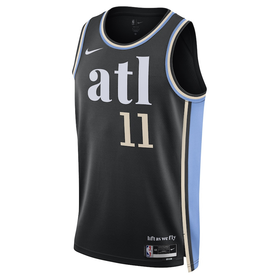 Trae Young 11 Atlanta Hawks 2023/24 Swingman City Editio Unisex Black NBA Jersey Unisex