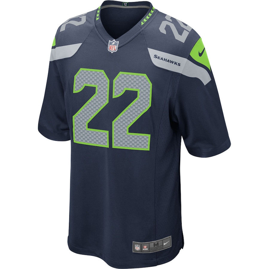 C.J. Prosise 22 Seattle Seahawks Game College Navy NFL Jersey Youth