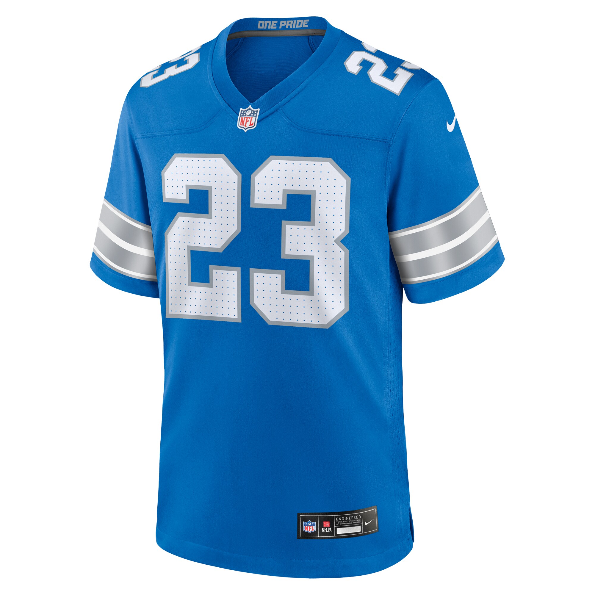 Detroit Lions Carlton Davis III Blue Game NFL Jersey Men's