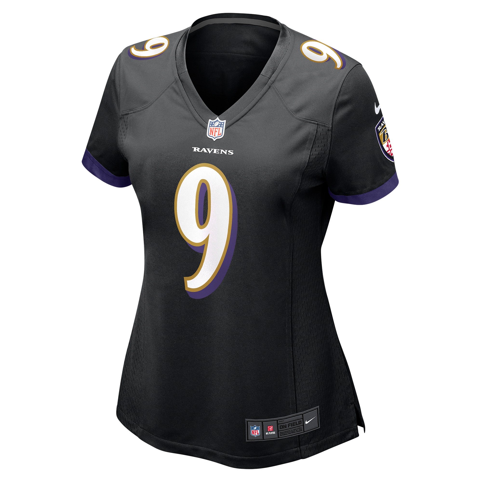 Baltimore Ravens Justin Tucker Black Game NFL Jersey Women's
