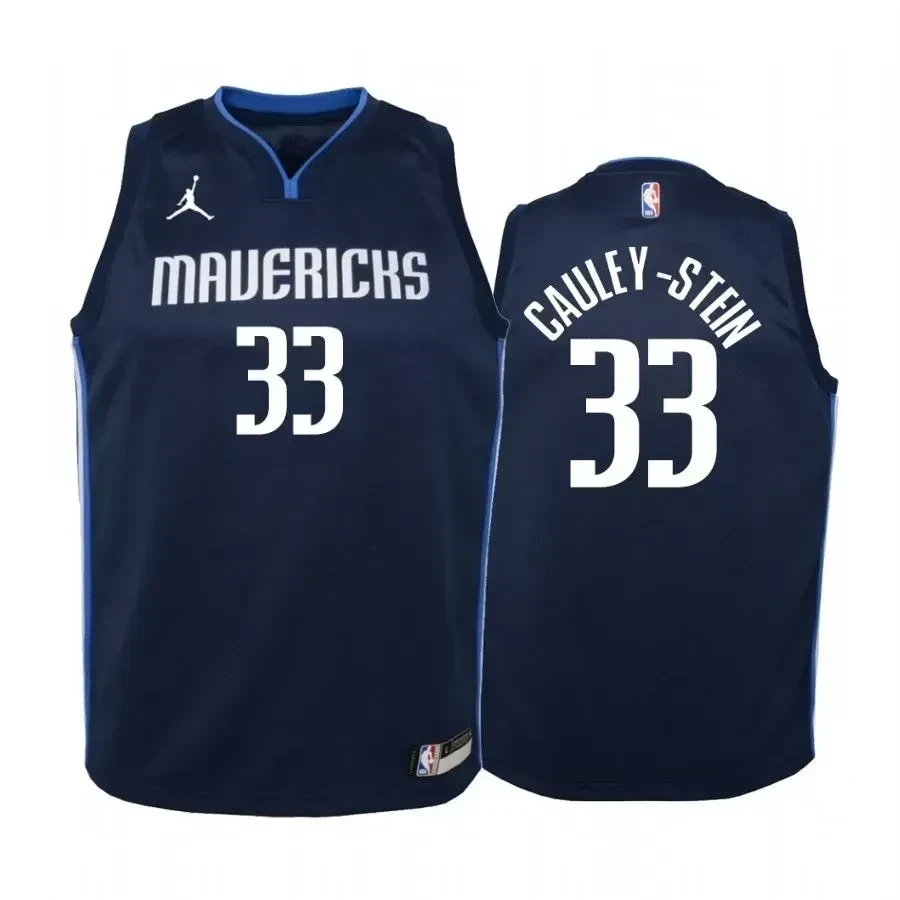 Willie Cauley-stein Dallas Mavericks Navy Statet Jumpman NBA Jersey Youth