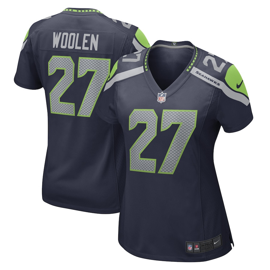 Tariq Woolen Seattle Seahawks 27 Game College Navy NFL Jersey Women's