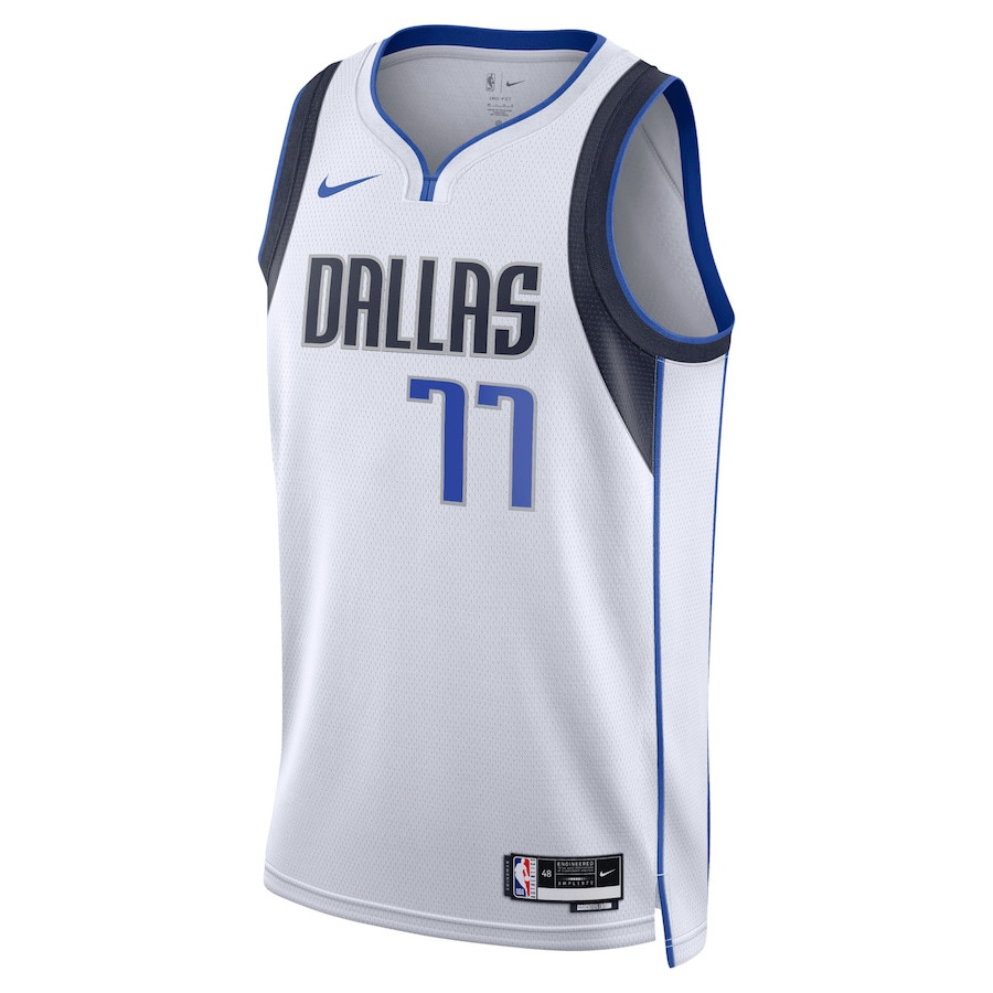 Luka Doncic 77 Dallas Mavericks Unisex Swingman Association Editio White NBA Jersey Unisex