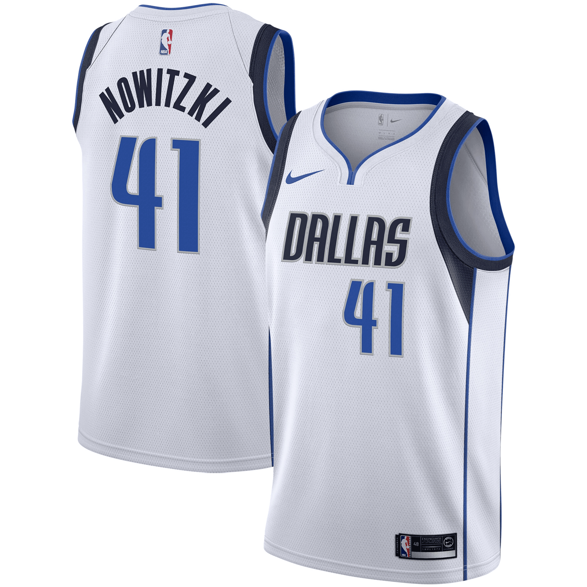 Dirk Nowitzki Dallas Mavericks Swingman Association Editio White NBA Jersey Men's