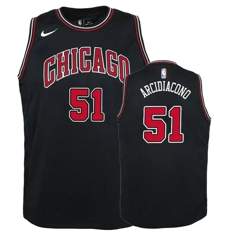 Bulls Ryan Arcidiacono 51 Statet Black NBA Jersey Youth