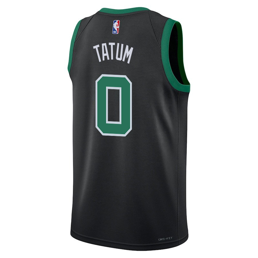 Jayson Tatum 0 Boston Celtics 2024 FINALS CHAMPIONS Swingman Statement Edition Black NBA Jersey Men's