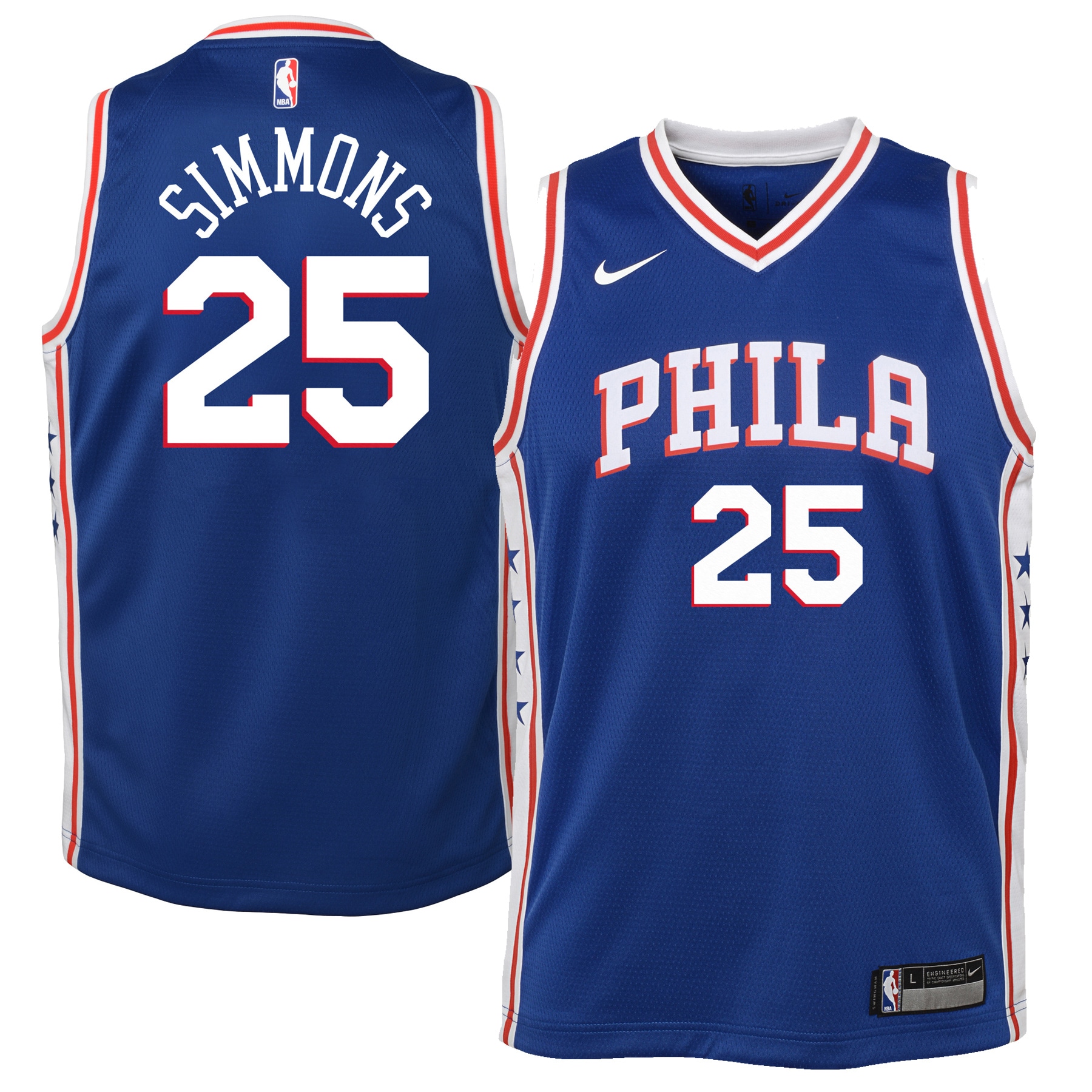 Ben Simmons Royal Philadelphia 76ers Swingman Icon Edition NBA Jersey Youth