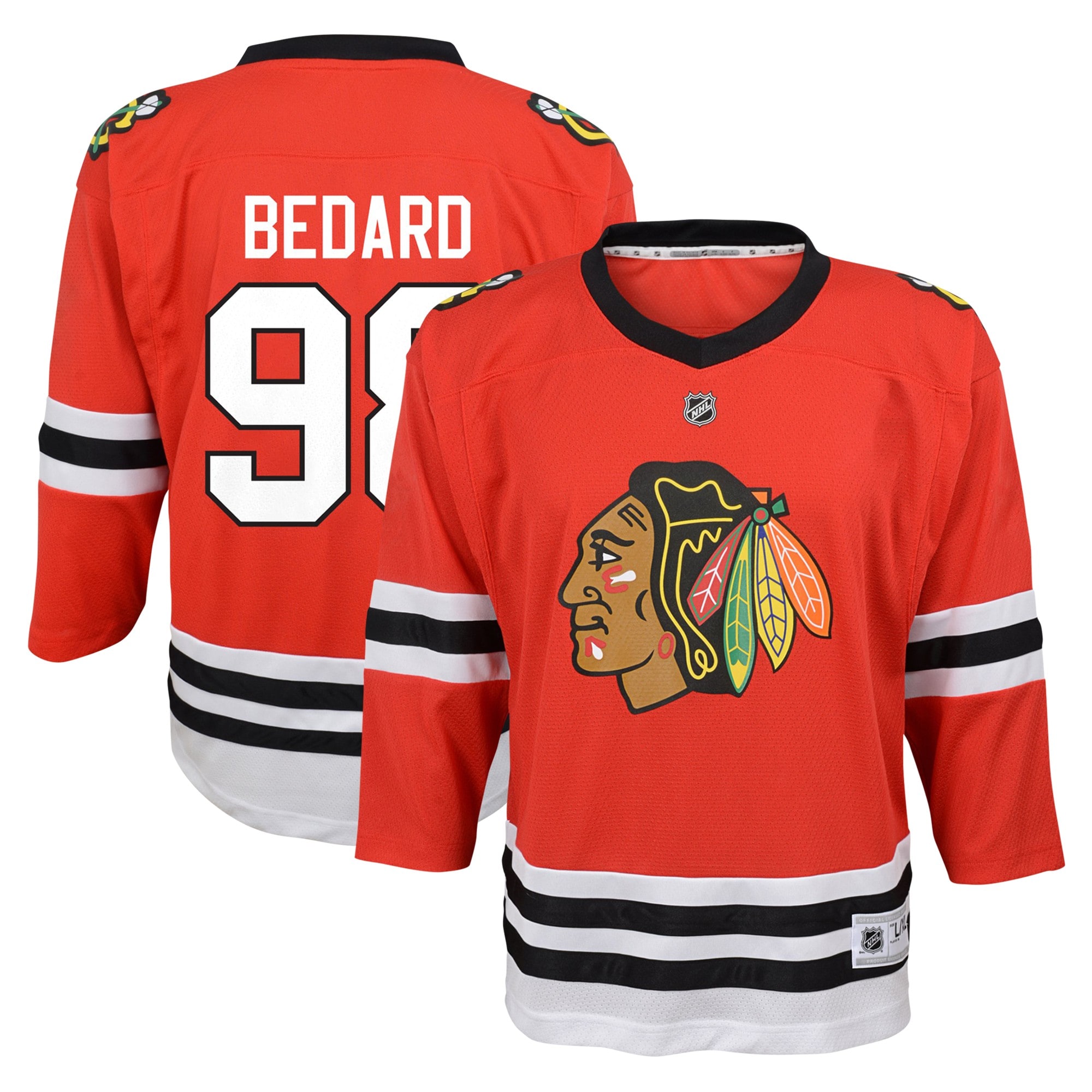 Preschool Chicago Blackhawks Connor Bedard Red Home Player NHL Jersey Men's