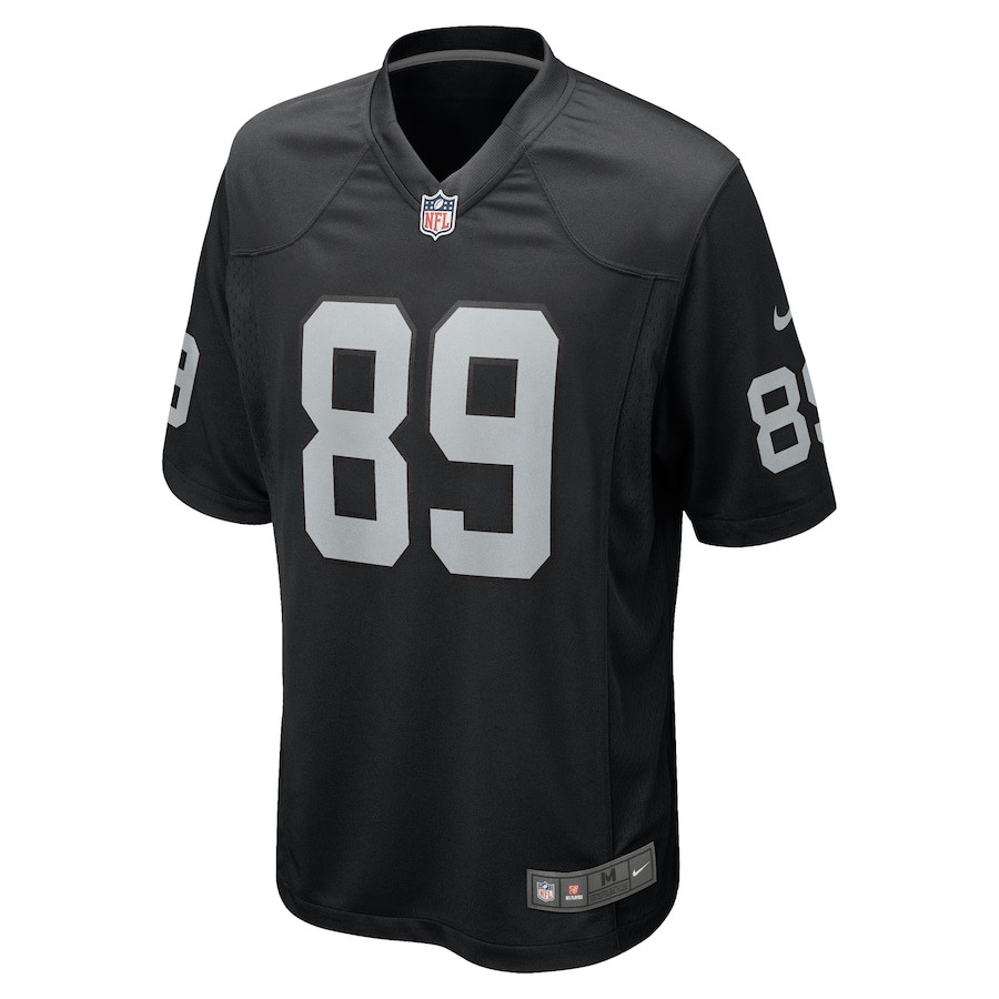 Brock Bowers 89 Las Vegas Raiders Team Game Black NFL Jersey Men's