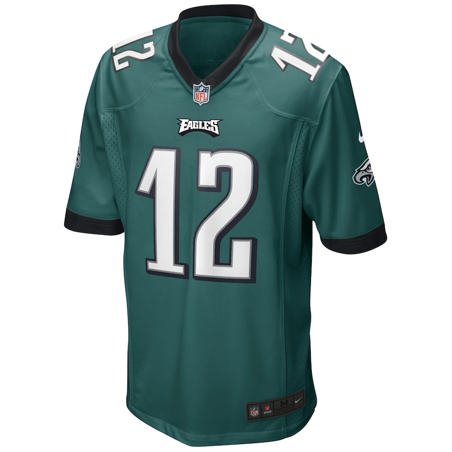 Randall Cunningham 12 Philadelphia Eagles Game Retired Midnight Green NFL Jersey Men's
