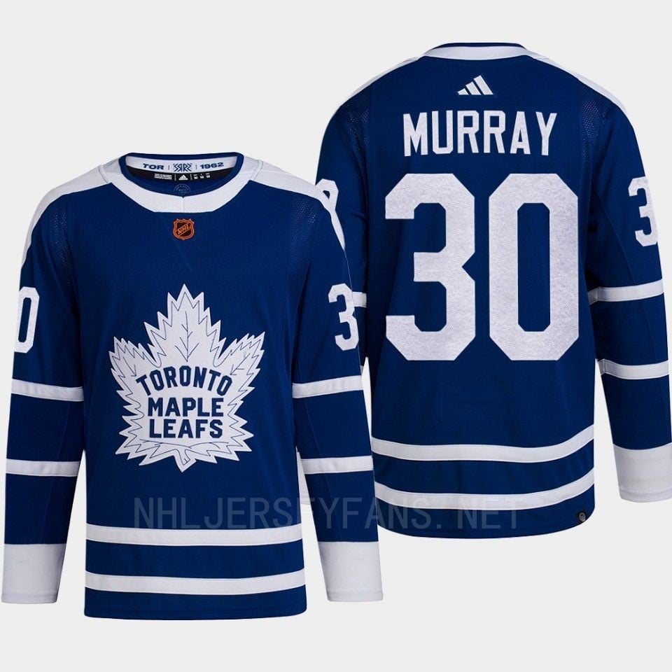 Toronto Maple Leafs 2022 Reverse Retro 2.0 Matt Murray 30 Blue Primegreen NHL Jersey Men's