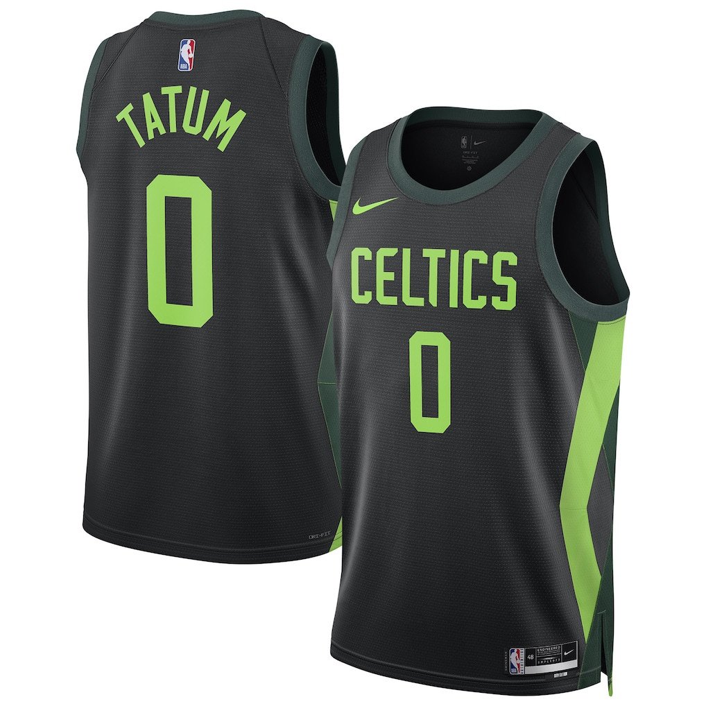 Jayson Tatum 0 Boston Celtics Unisex 2024/25 Swingman Player City Edition Black NBA Jersey Unisex