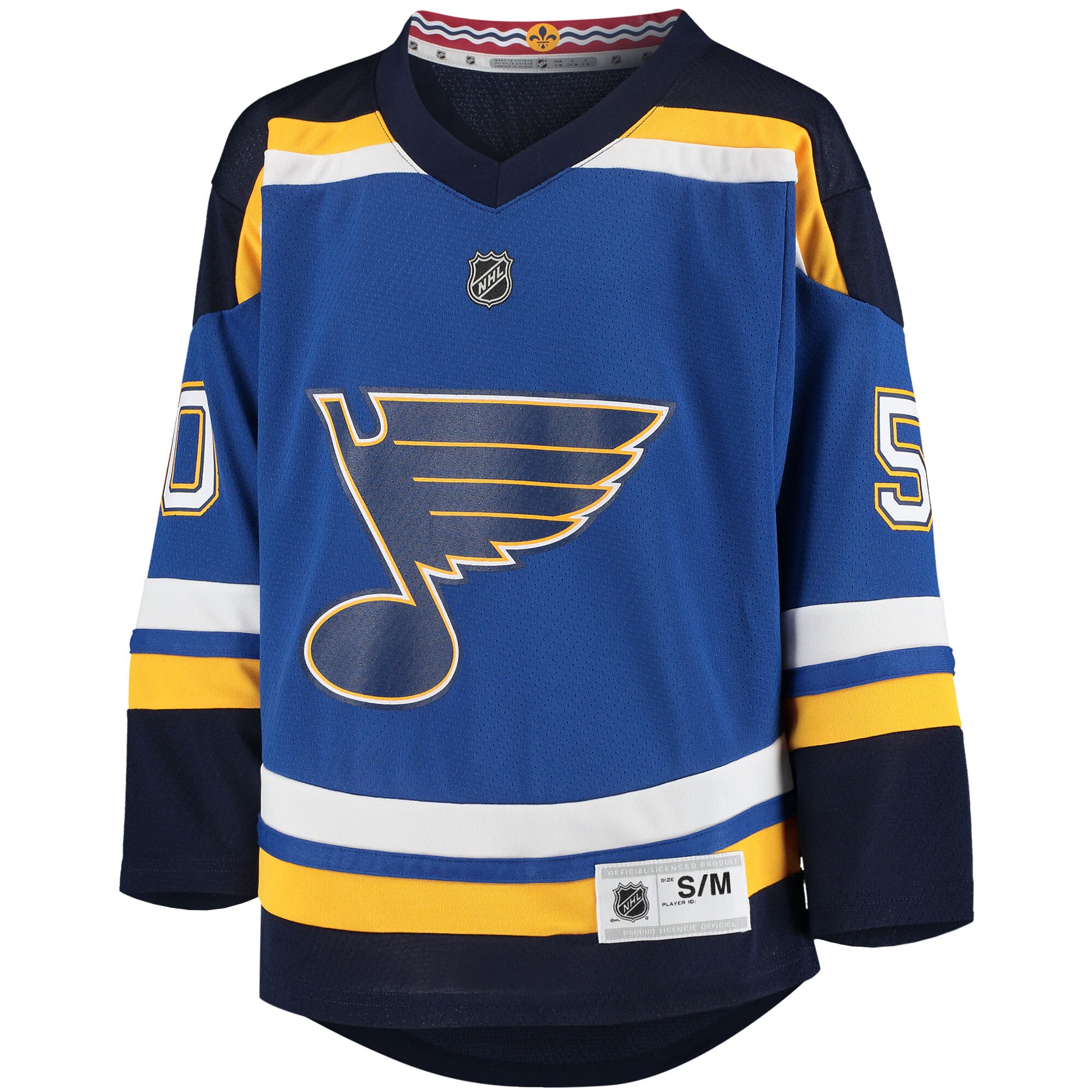 St. Louis Blues Jordan Binnington Blue Home Player NHL Jersey Youth