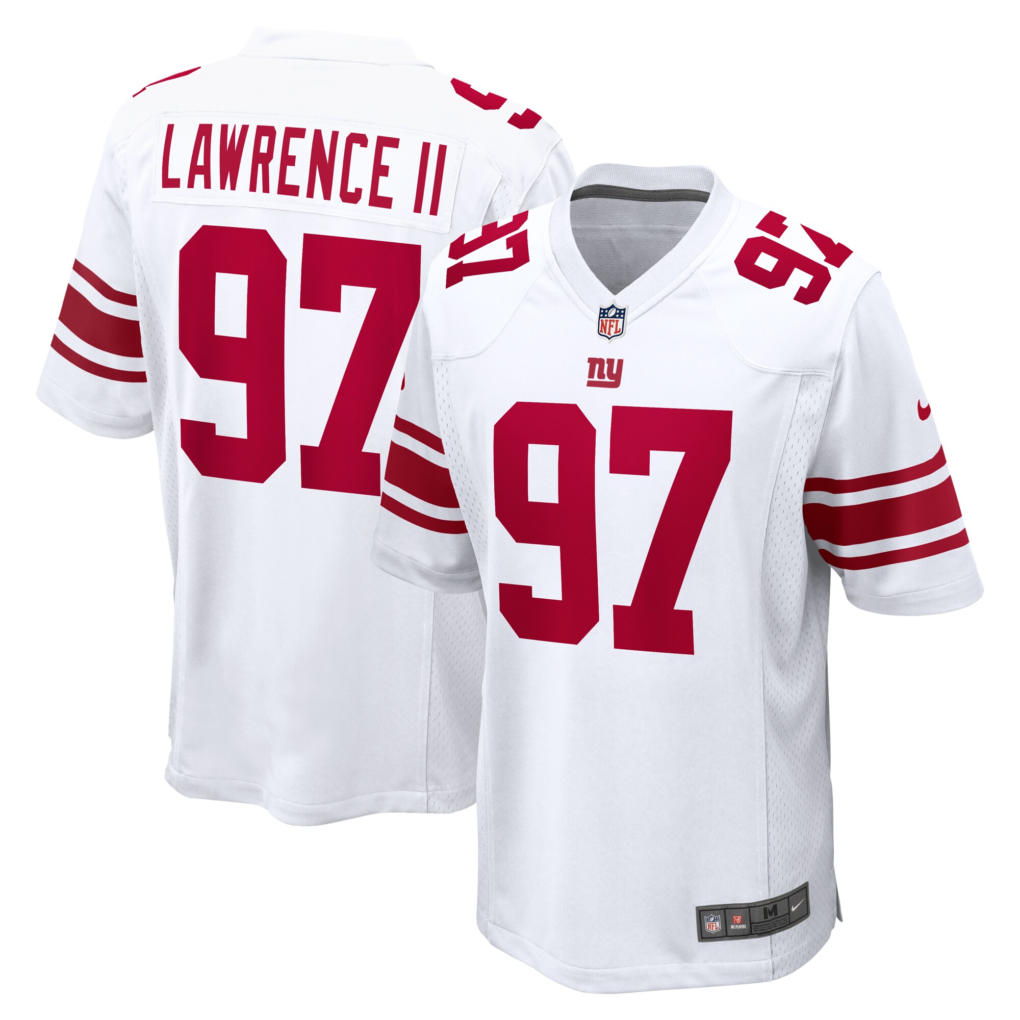 New York Giants Dexter Lawrence II White Game Player NFL Jersey Men's