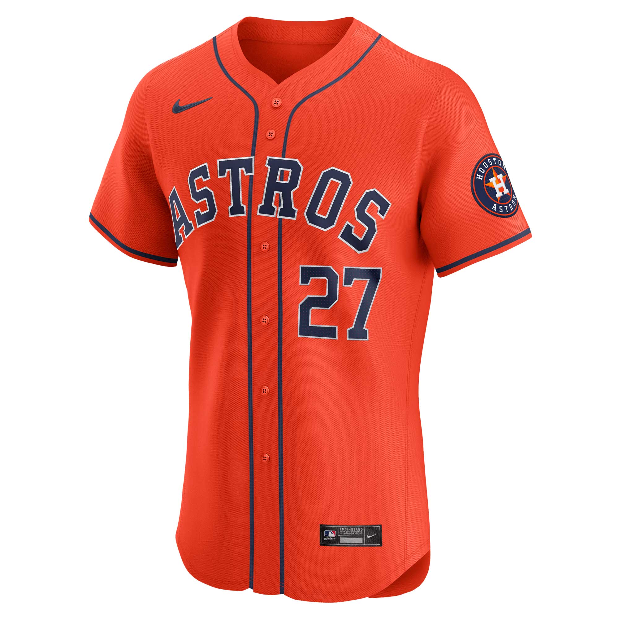 Houston Astros Jose Altuve Orange Alternate Elite Player MLB Jersey Men's