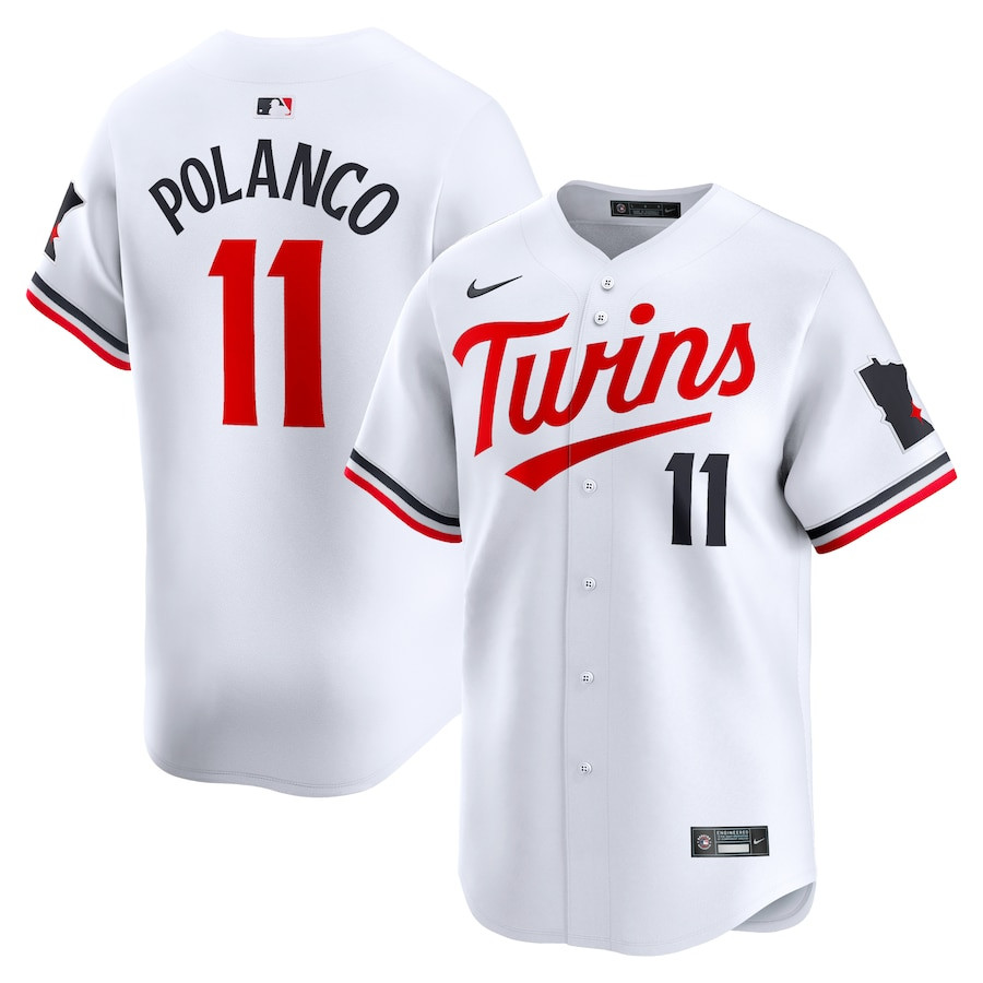 Jorge Polanco 11 Minnesota Twins Home Limited Player White MLB Jersey Men's