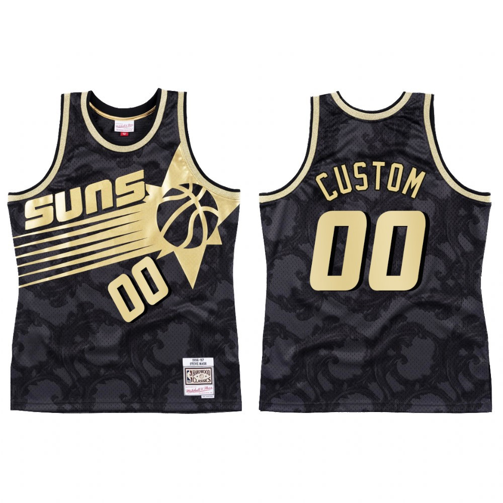 Phoenix Suns Custom 00 HWC Black Toile NBA Jersey Men's