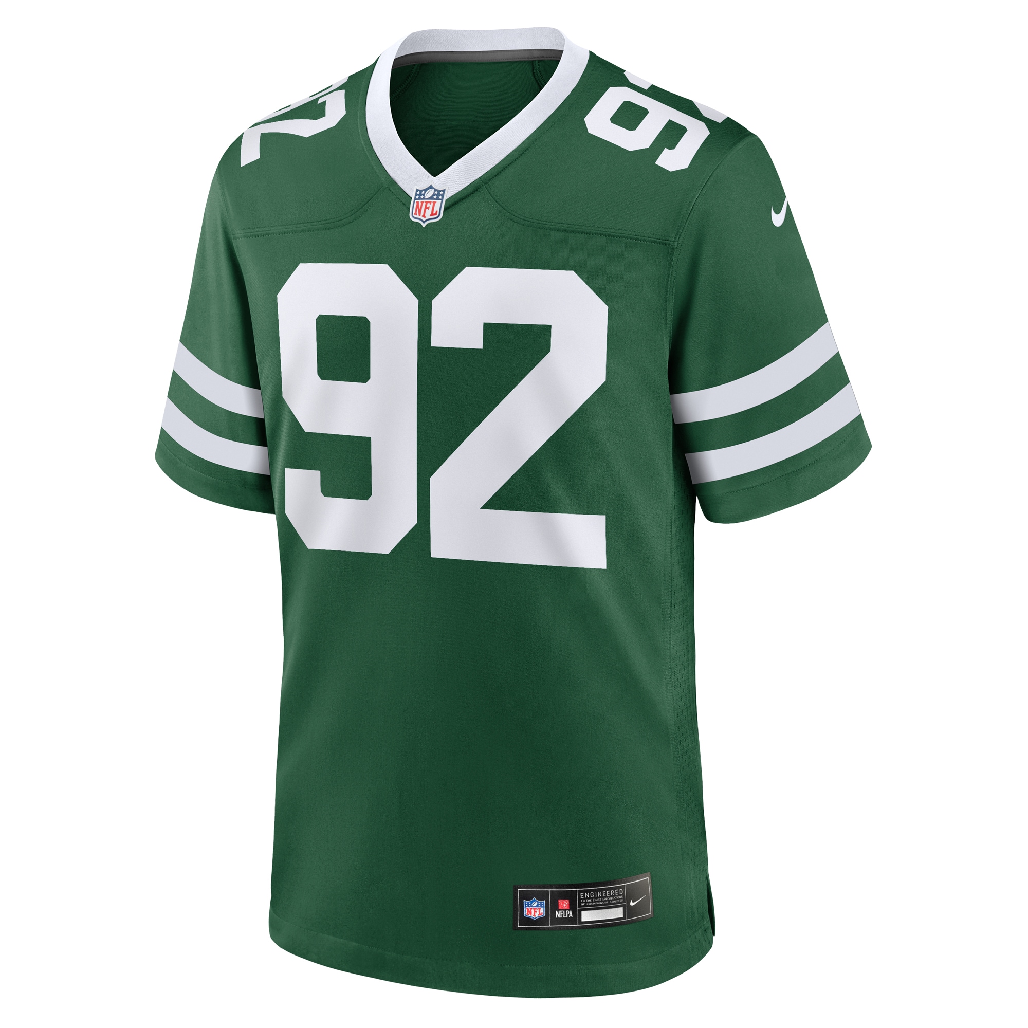 New York Jets Leki Fotu Legacy Green Team Game NFL Jersey Men's