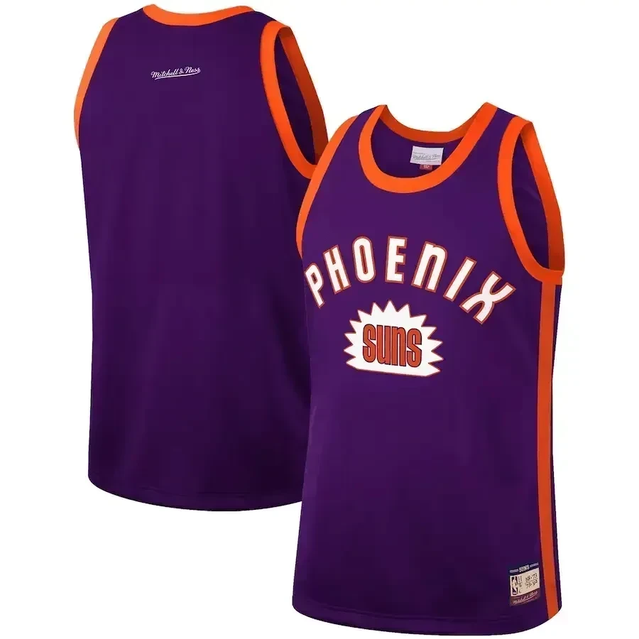 Phoenix Suns Mitchell Ness Hardwood Classics Team Heritage Fashion Purple NBA Jersey Men's