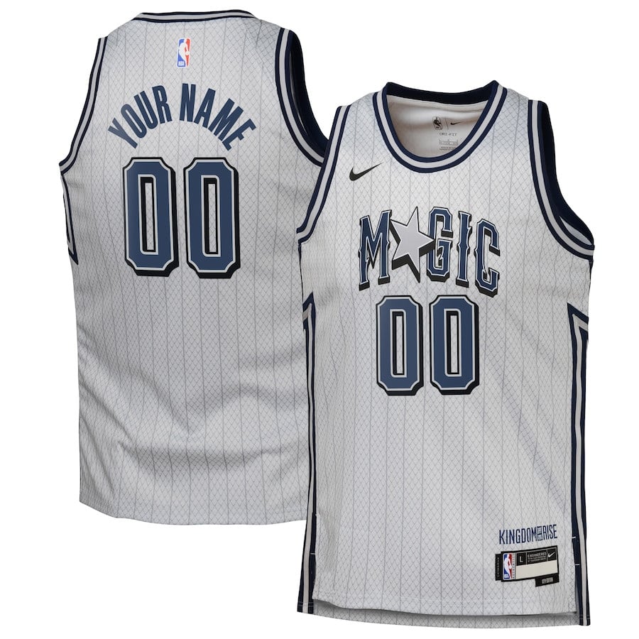 Orlando Magicc 2024/25 Swingman Custom City Edition Silver NBA Jersey Youth