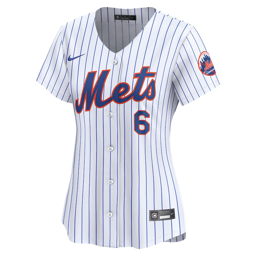 Starling Marte 6 New York Mets Home Limited Player White MLB Jersey Women's