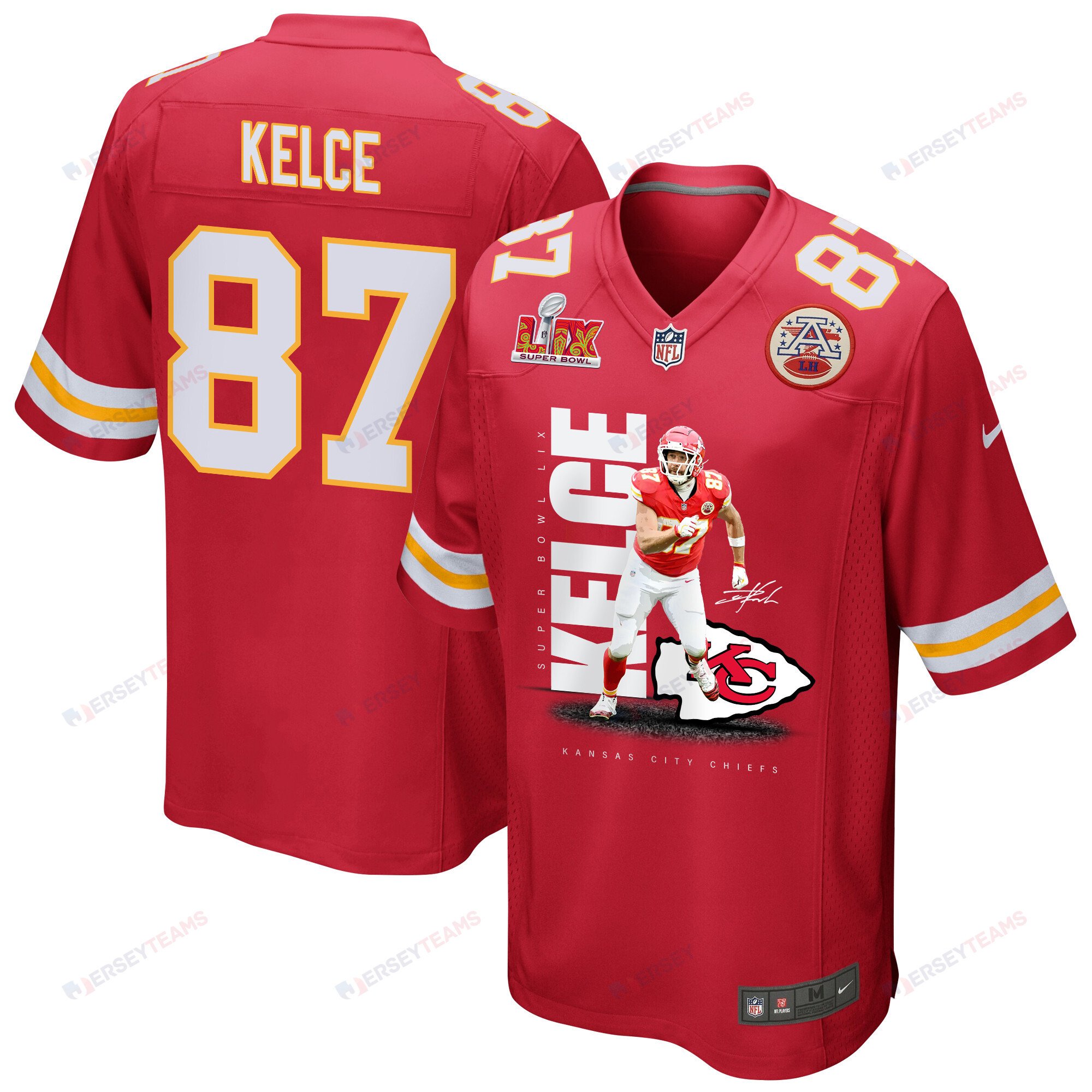 Travis Kelce 87 Kansas City Chiefs The Kansas City Stallion Game Red NFL Jersey Men's