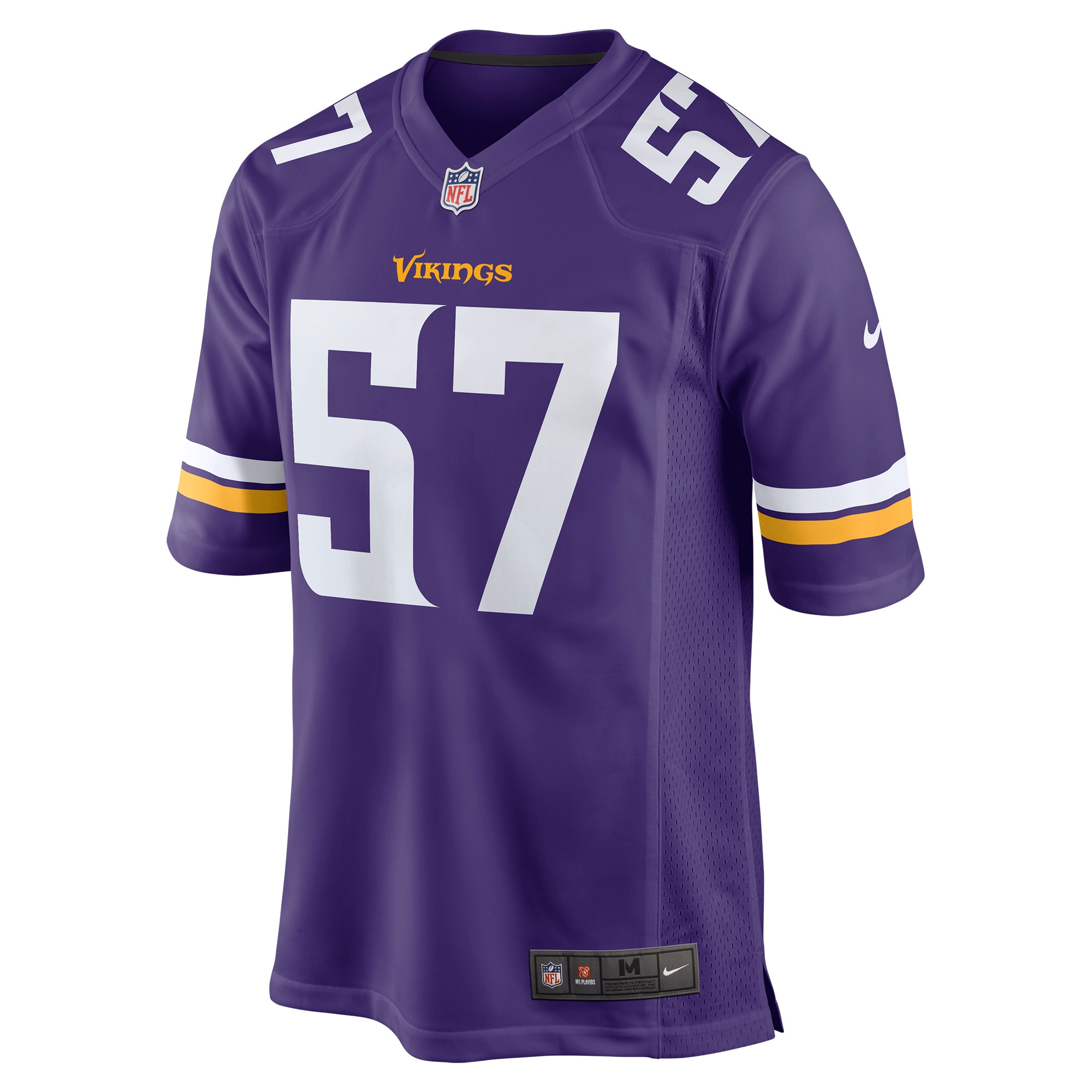 Minnesota Vikings Ryan Connelly Purple Game NFL Jersey Men's