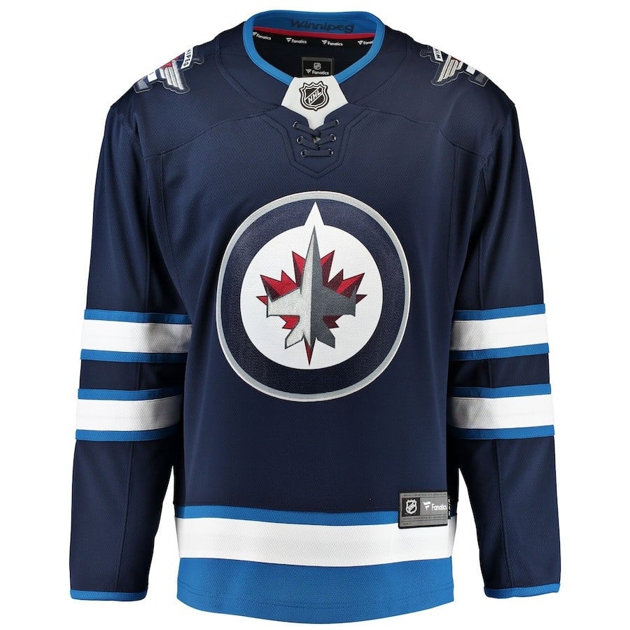 Colby Barlow #39 Winnipeg Jets 2023 Draft Home Breakaway Navy NHL Jersey Men's