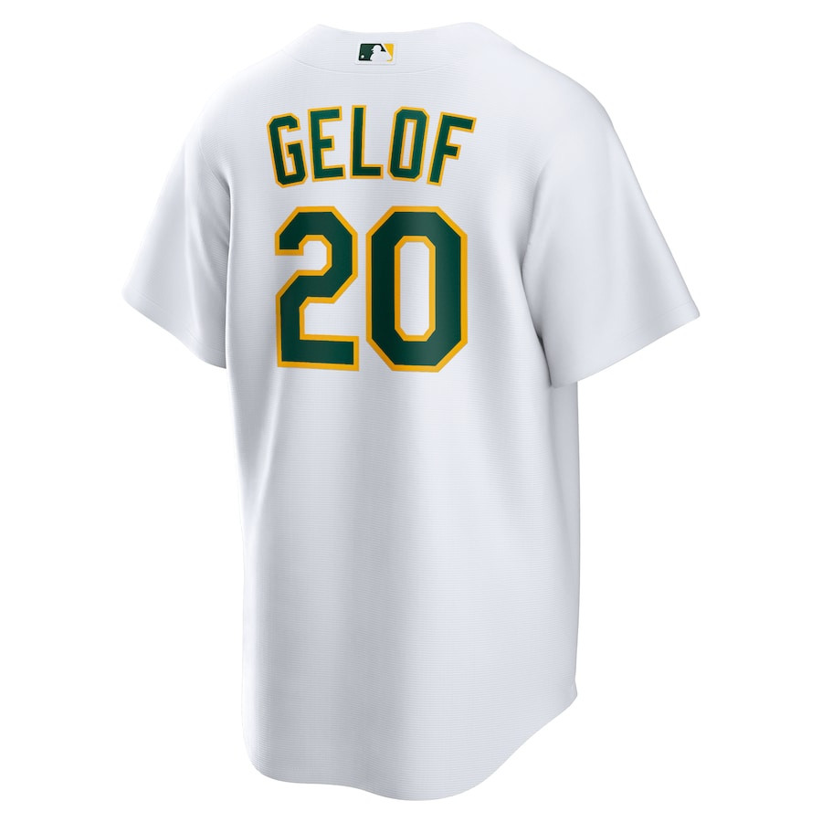 Zack Gelof 20 Oakland Athletics Home White MLB Jersey Men's