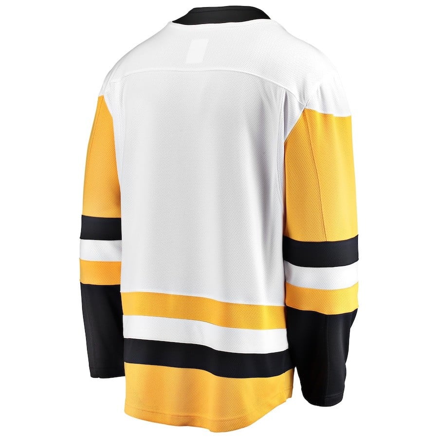 Brayden Yager #29 Pittsburgh Penguins 2023 Draft Away White/Yellow NHL Jersey Men's